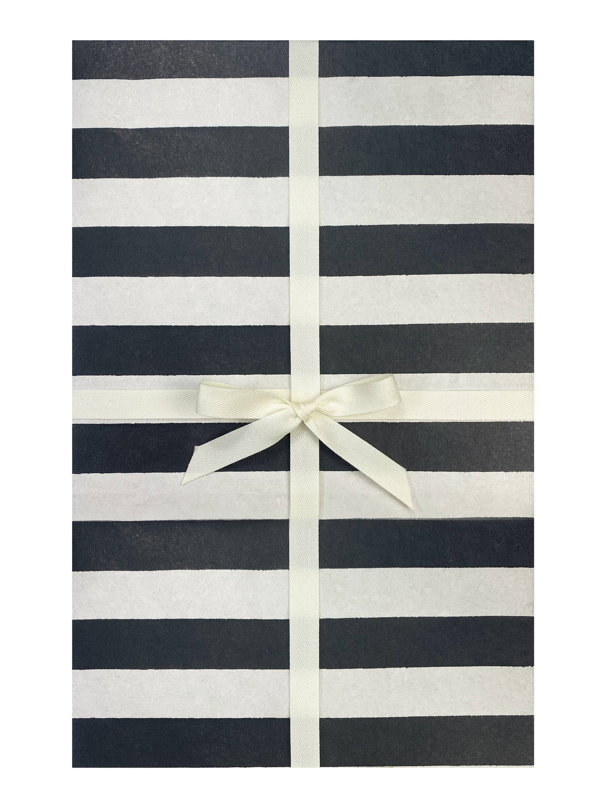 Cream & Black Stripe Wrapping Paper