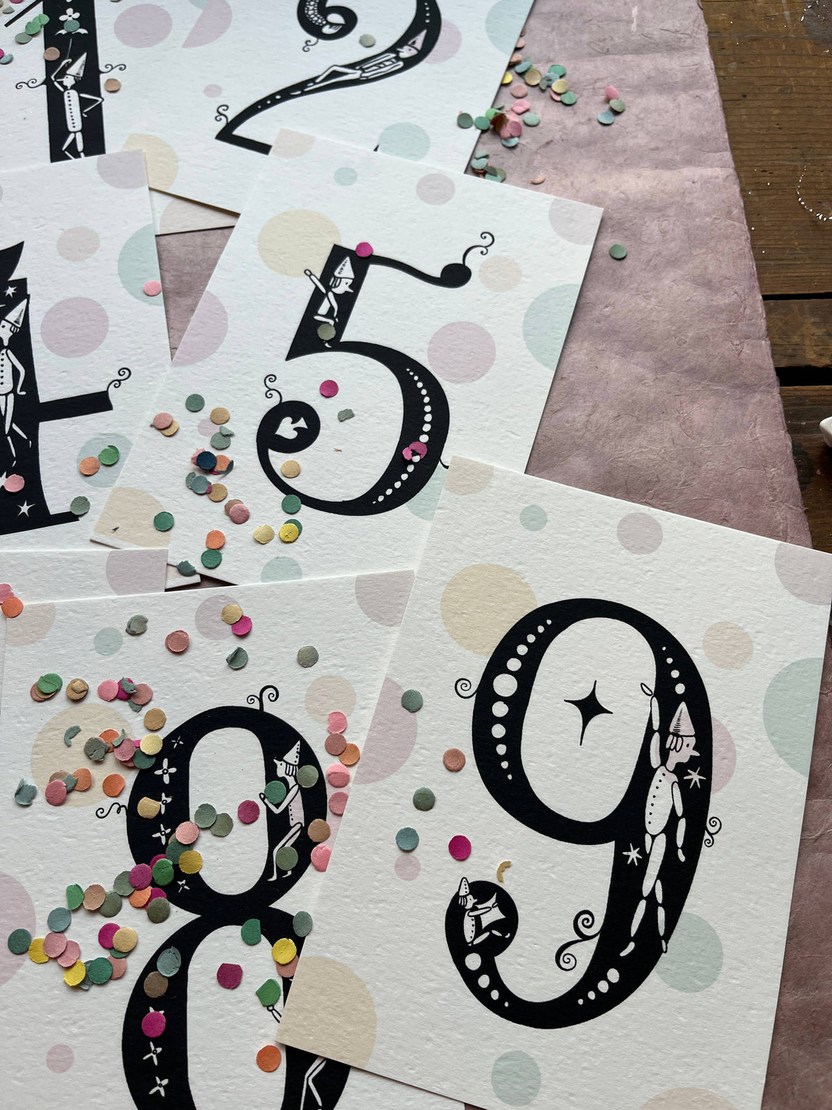 Fanciful Numbers Art Card Set