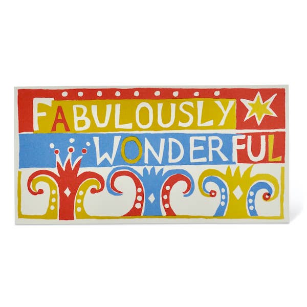 Long Card Fabulously Wonderful