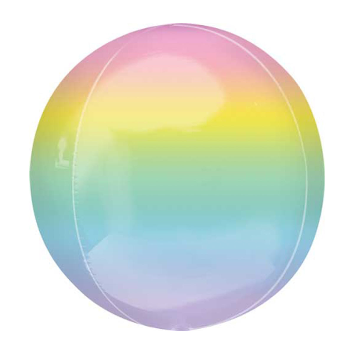 Pastel Rainbow Ombre Orb (16")