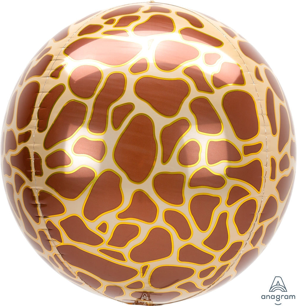 Orbz Giraffe Animal Print Balloon 16"