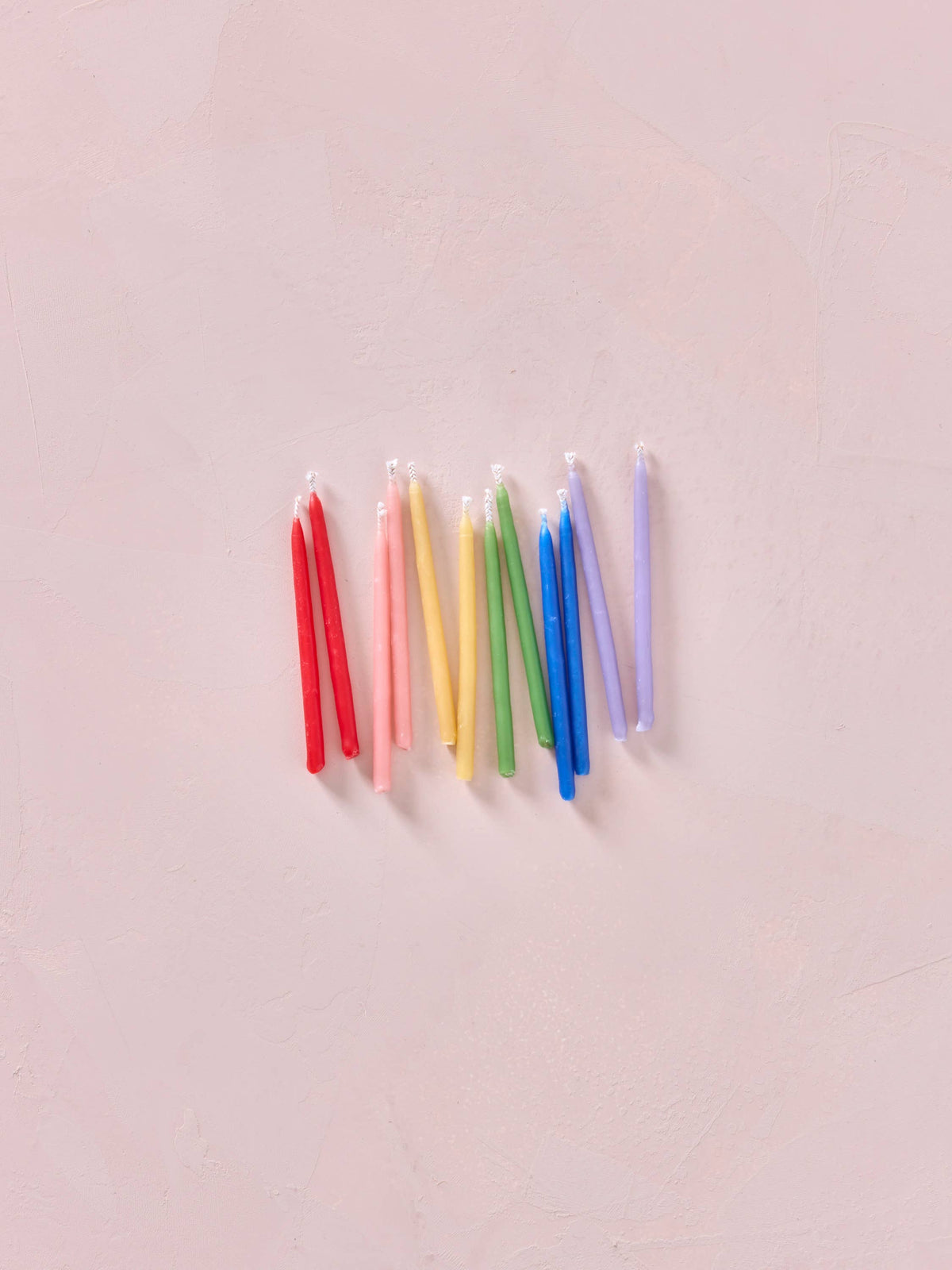 Hand-dipped 100% Beeswax Birthday Candles | Rainbow