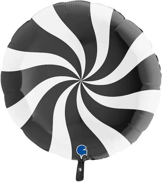 Black Candy Round Balloon