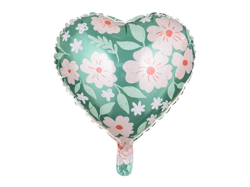 Heart with Flowers Balloon (17.7")