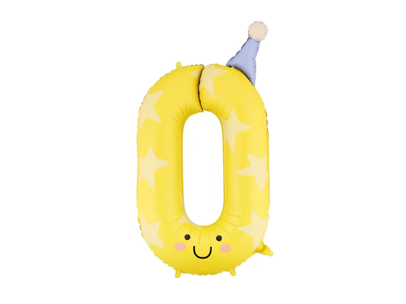 Rainbow Number Balloon 34"