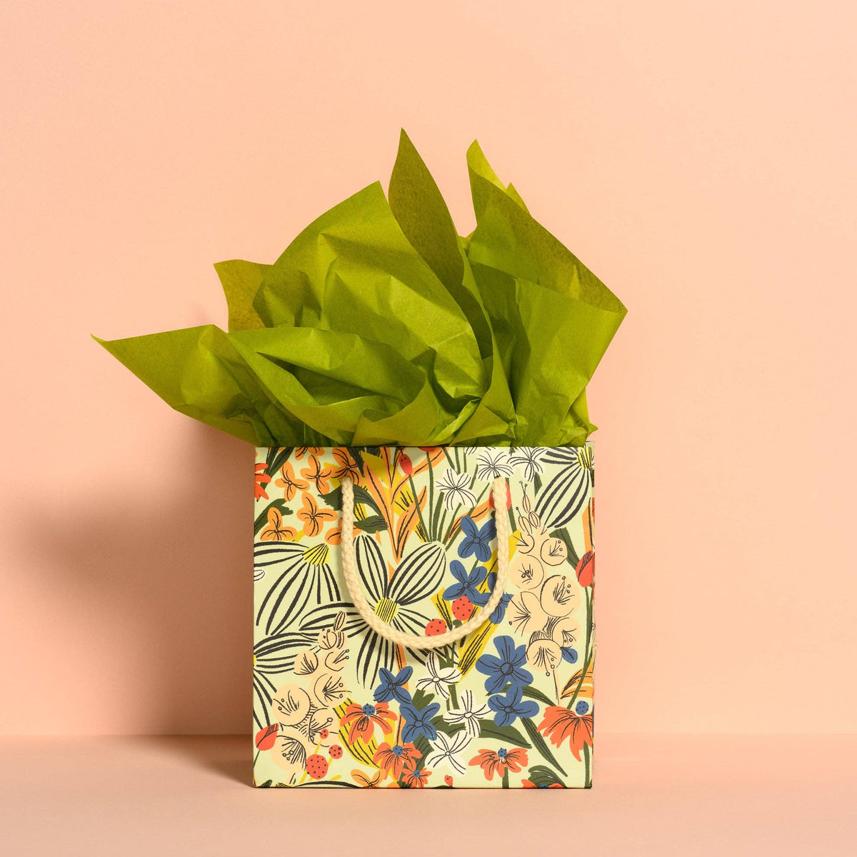 Chartreuse tissue paper