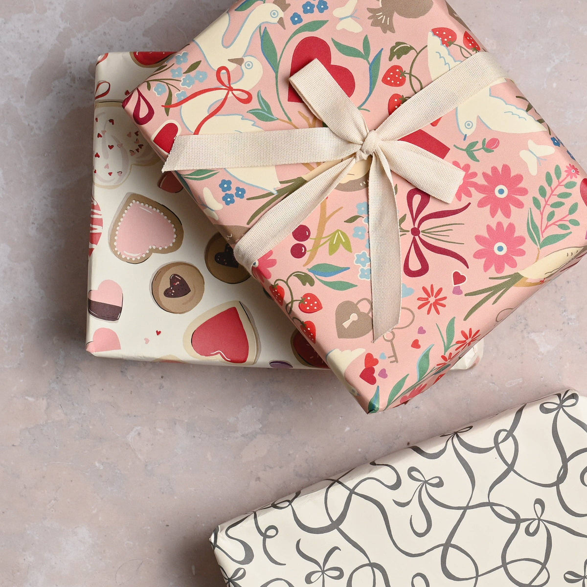 Love Birds Wrapping Paper