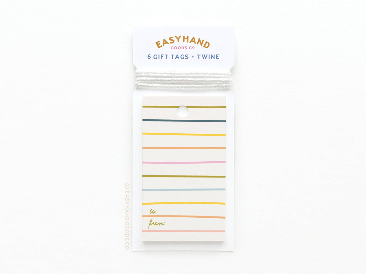 Bright Lines Gift Tags
