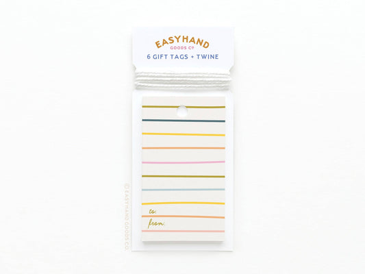 Bright Lines Gift Tags