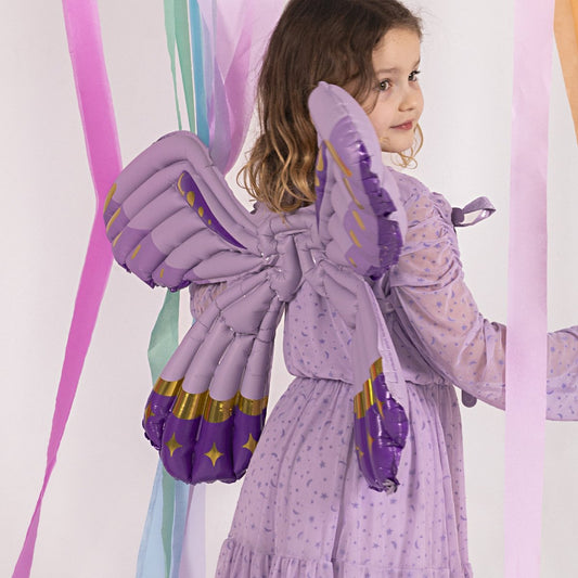 Butterfly Wings Balloon, matte purple 40"