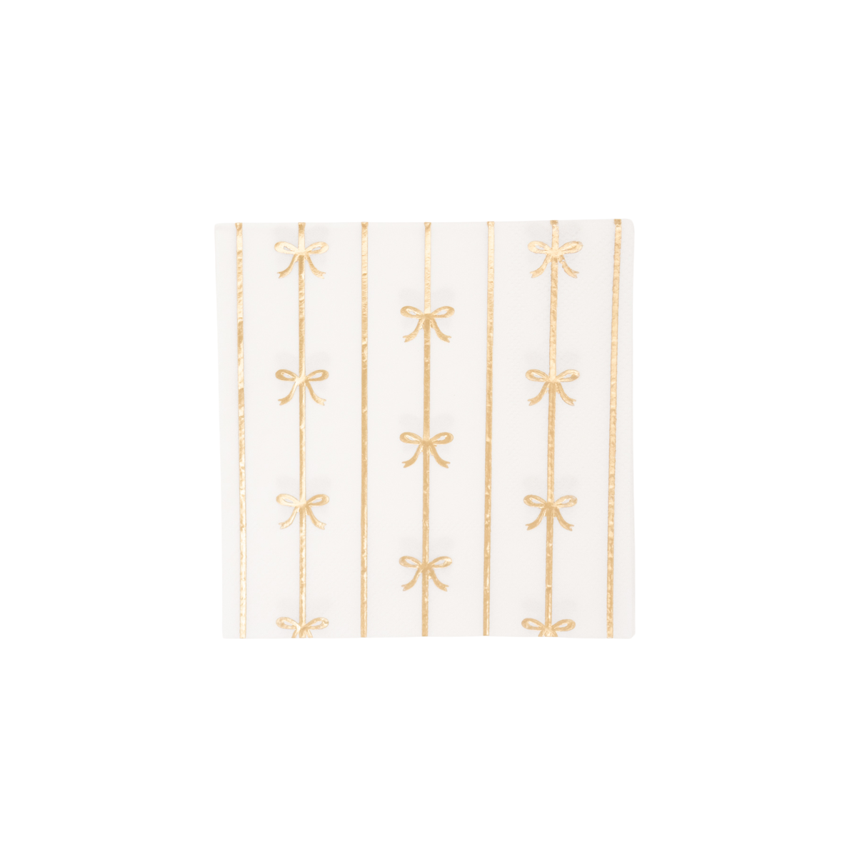 Gold Bow Cocktail Napkins