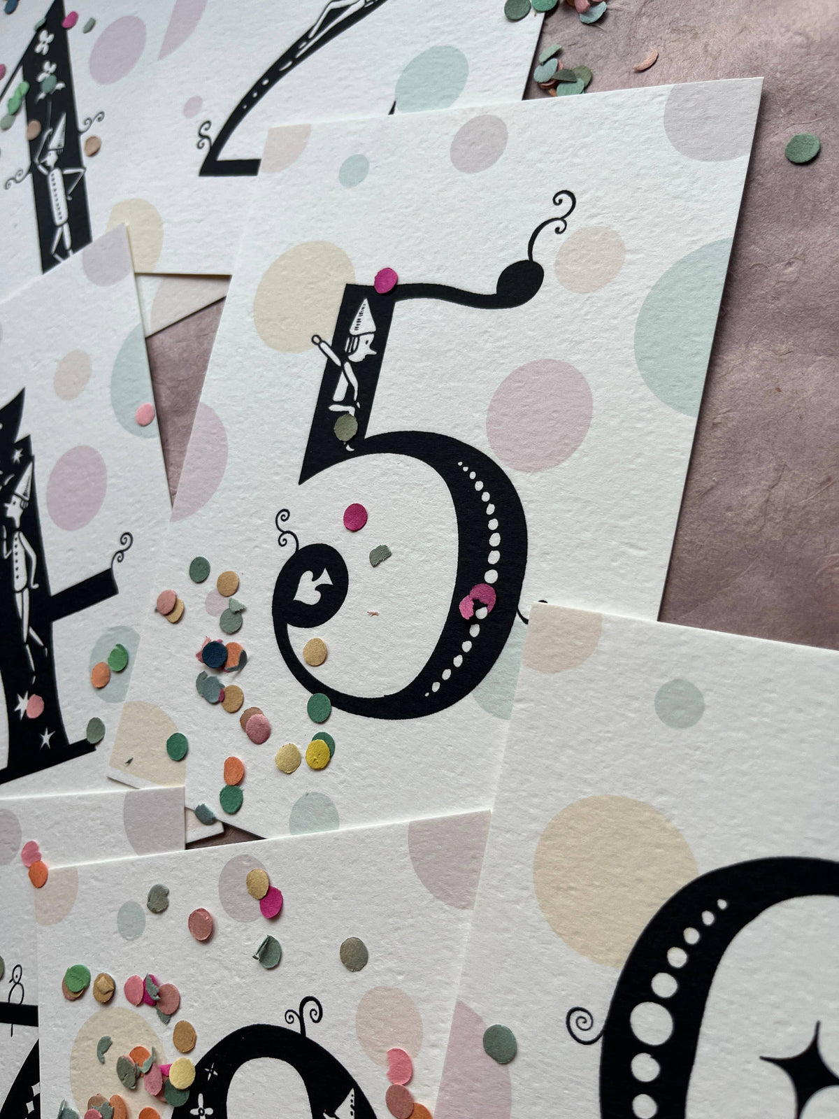 Fanciful Numbers Art Card Set