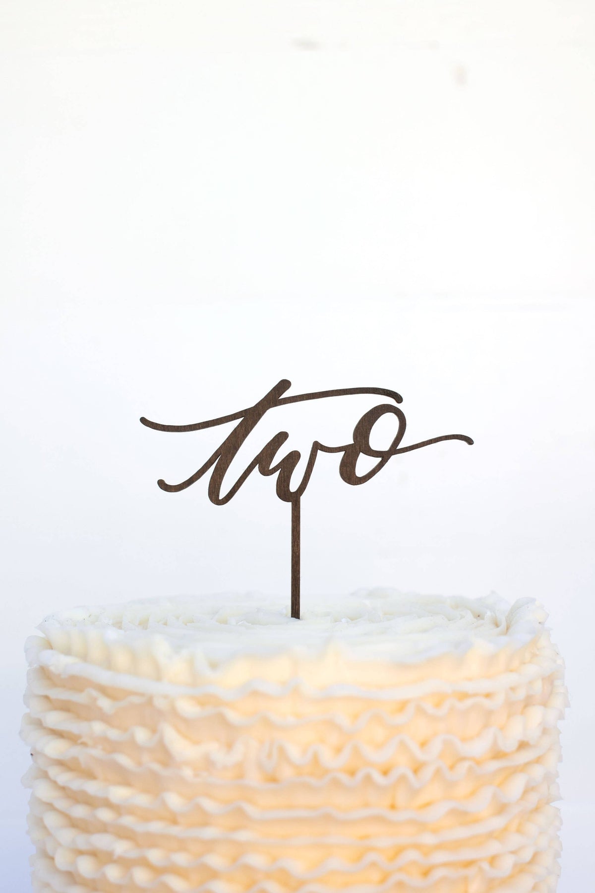 Two Cake Topper - Gold