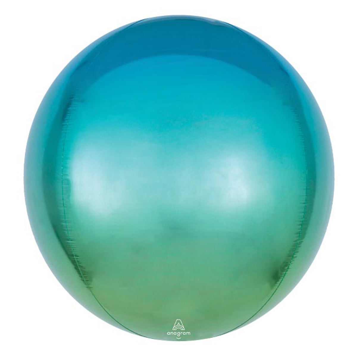 Blue & Green Marble Orb (16")