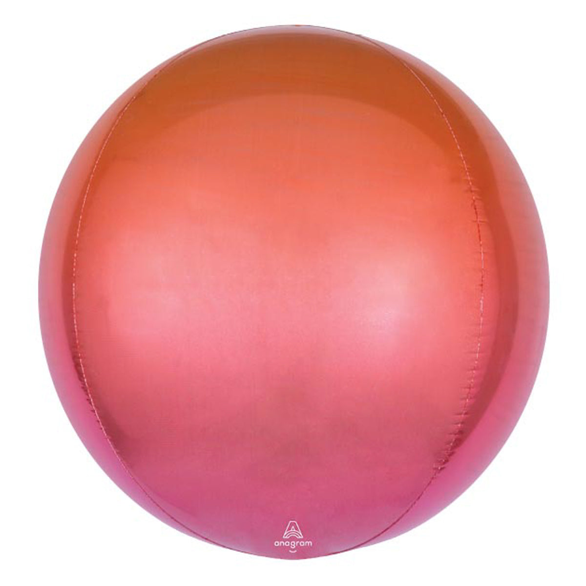 Red & Orange Ombre Orb (16")