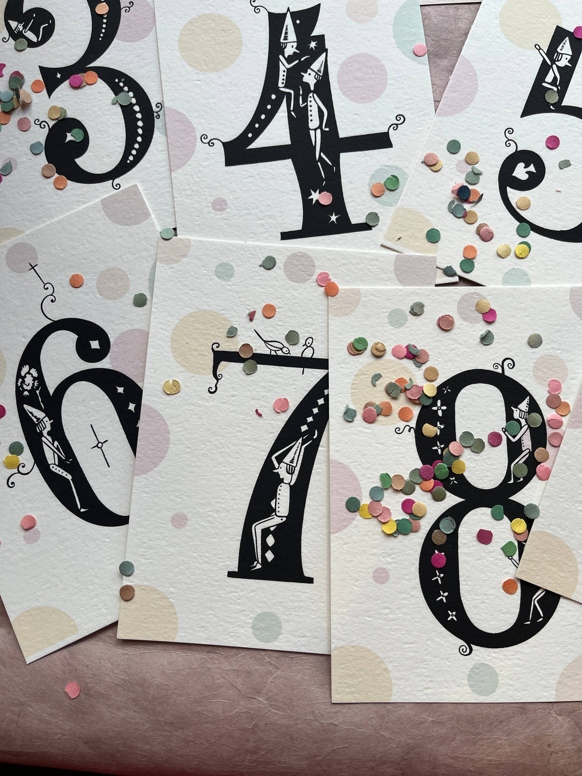 Fanciful Numbers Art Card Set