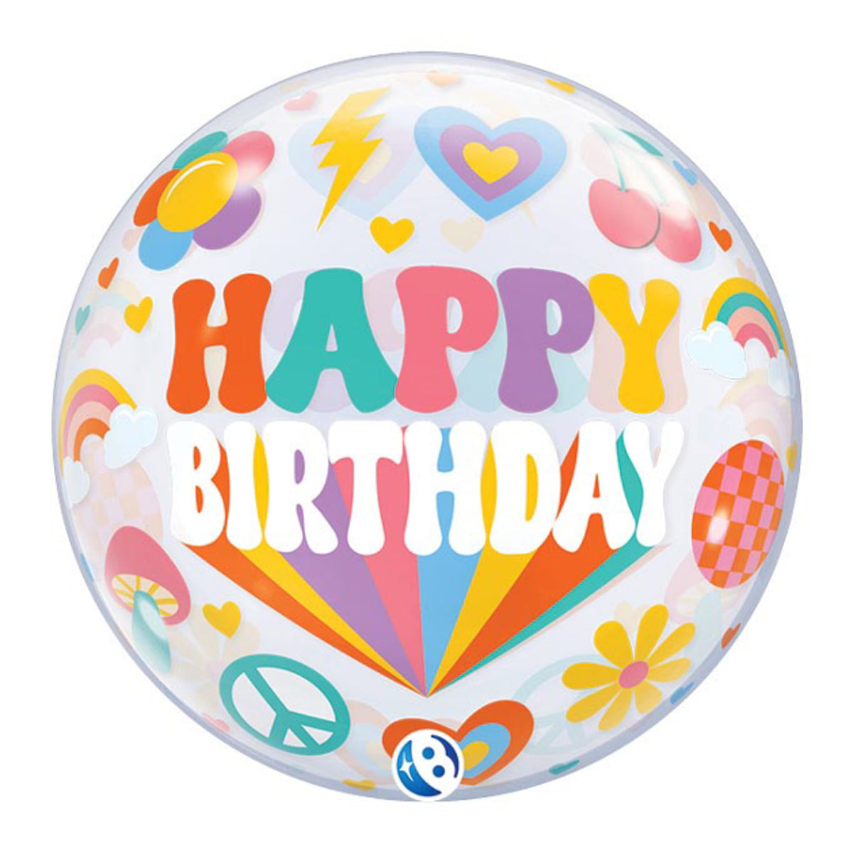 Happy Birthday Bubble – Groovy (22")