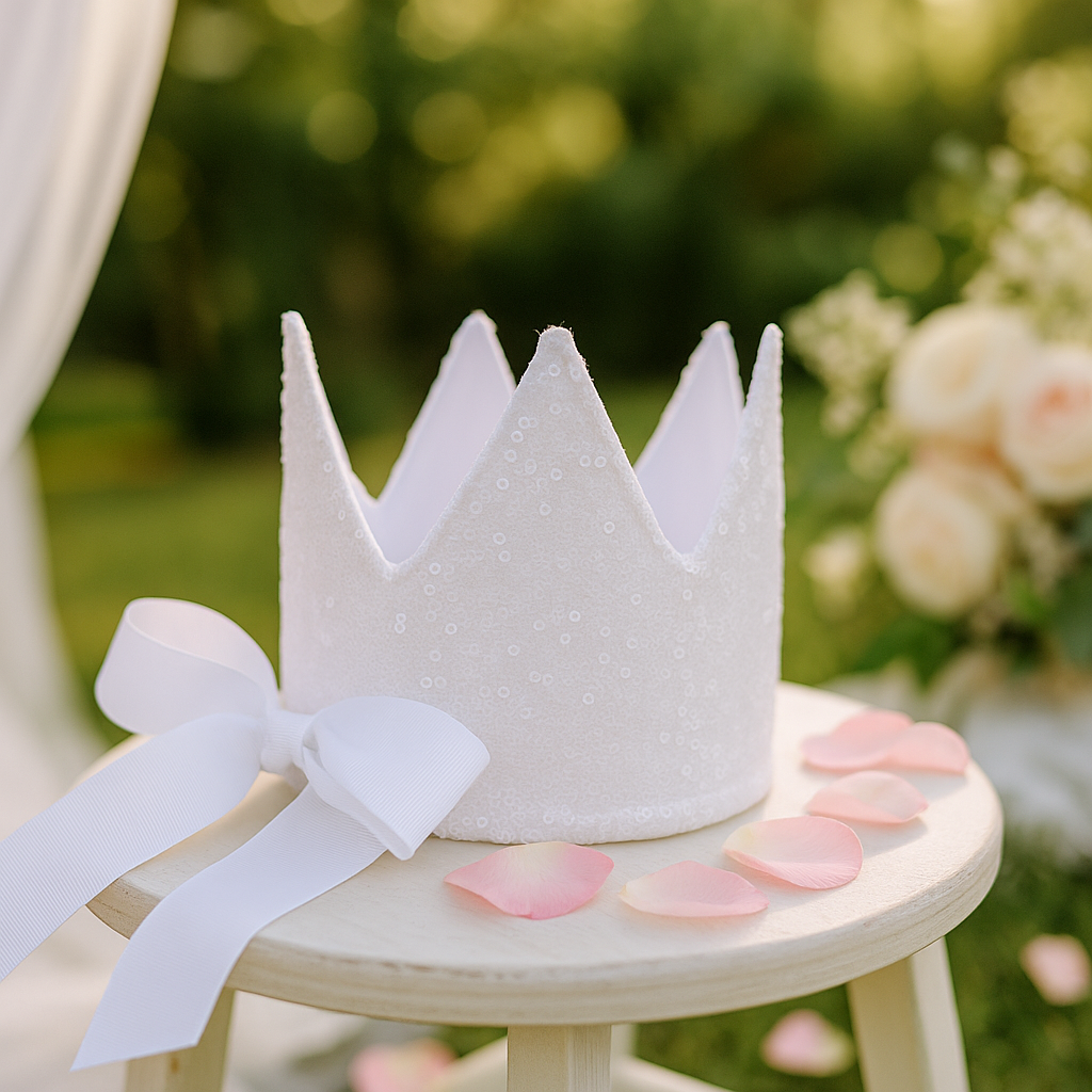 Heirloom Sequined Flower Girl Crown