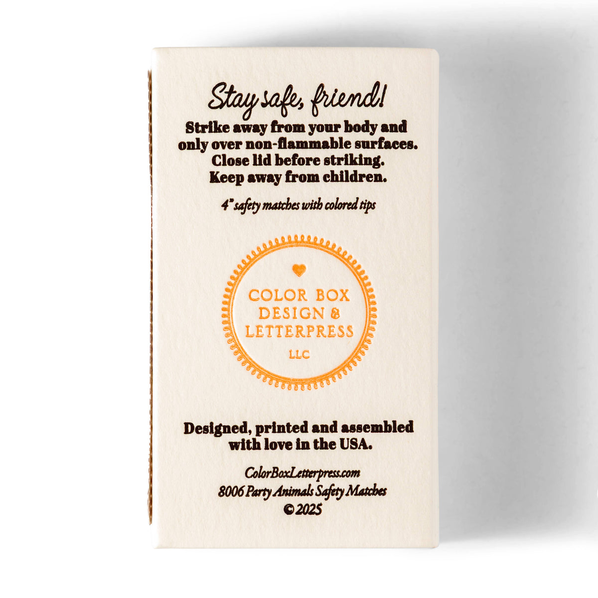 Party Animals | Fun & Fancy Safety Matches