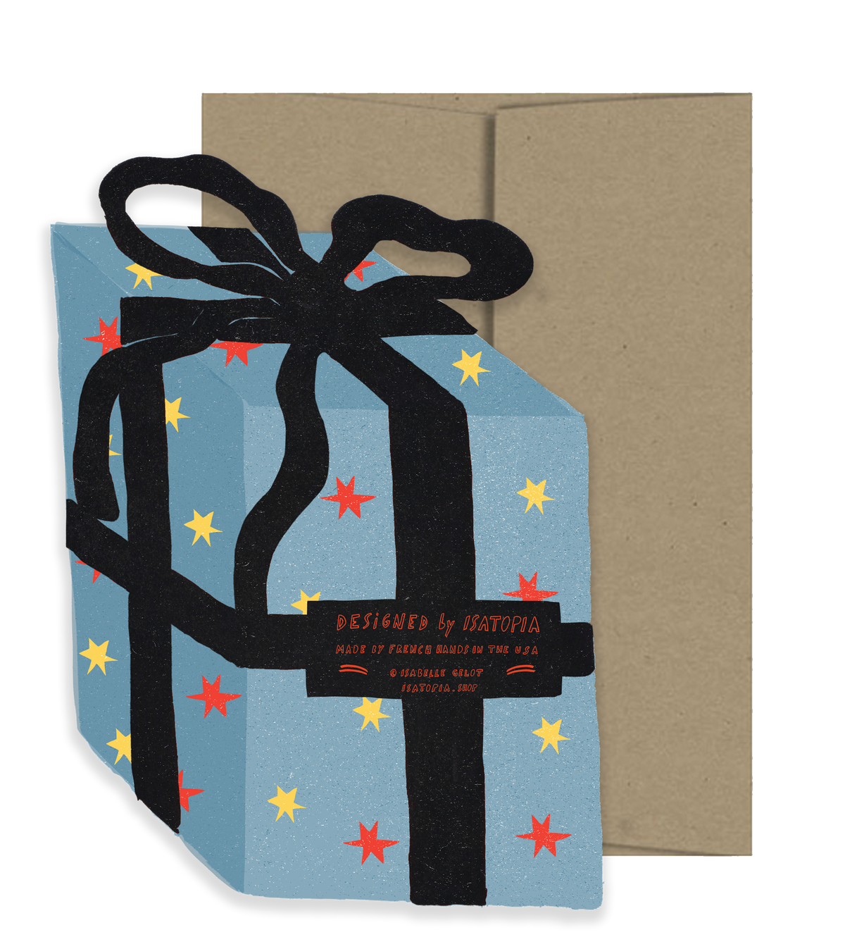 Blue Gift Birthday Collection - Die Cut Card