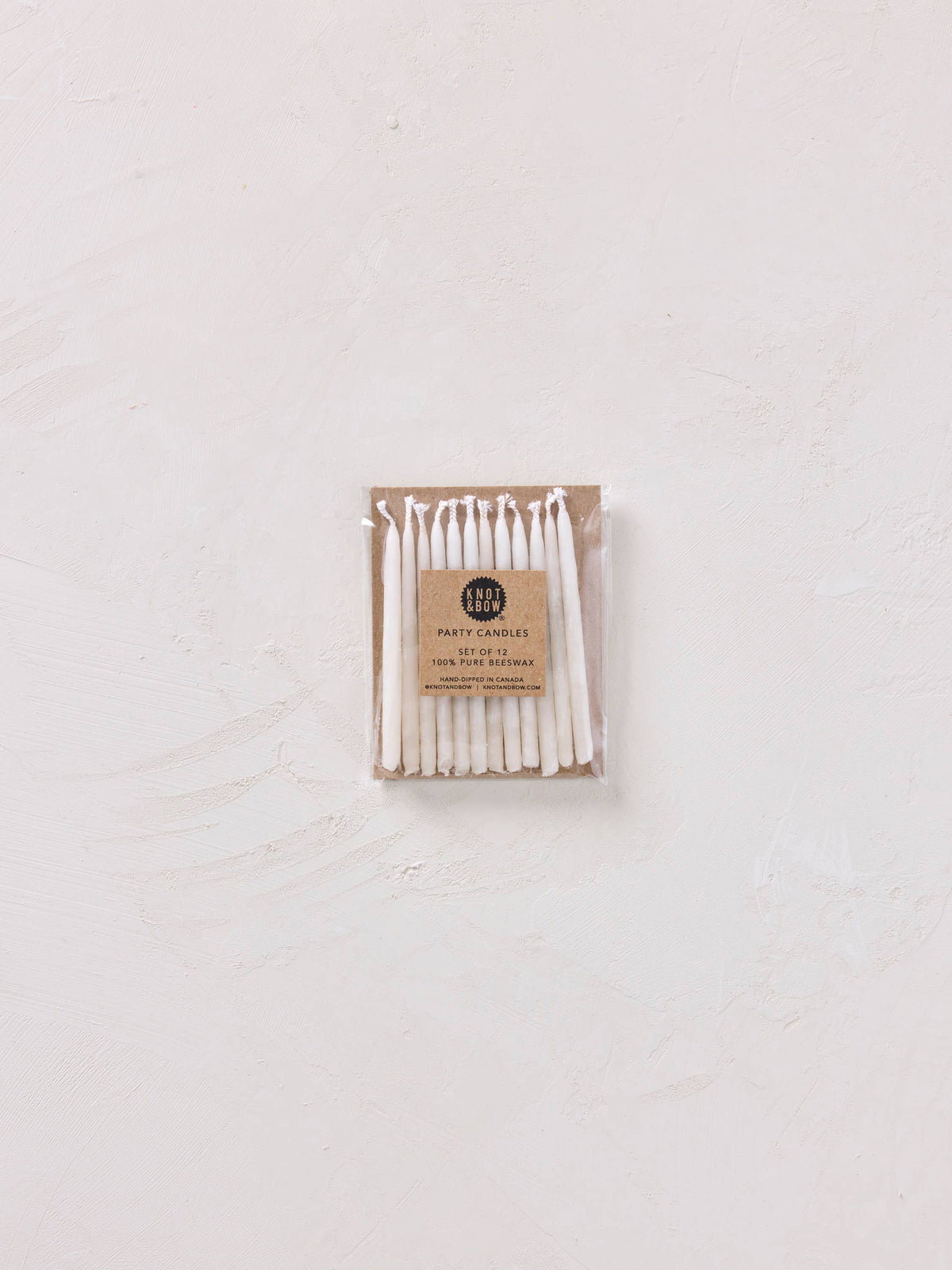 Hand-dipped Beeswax Birthday Candles | Ivory: Ivory