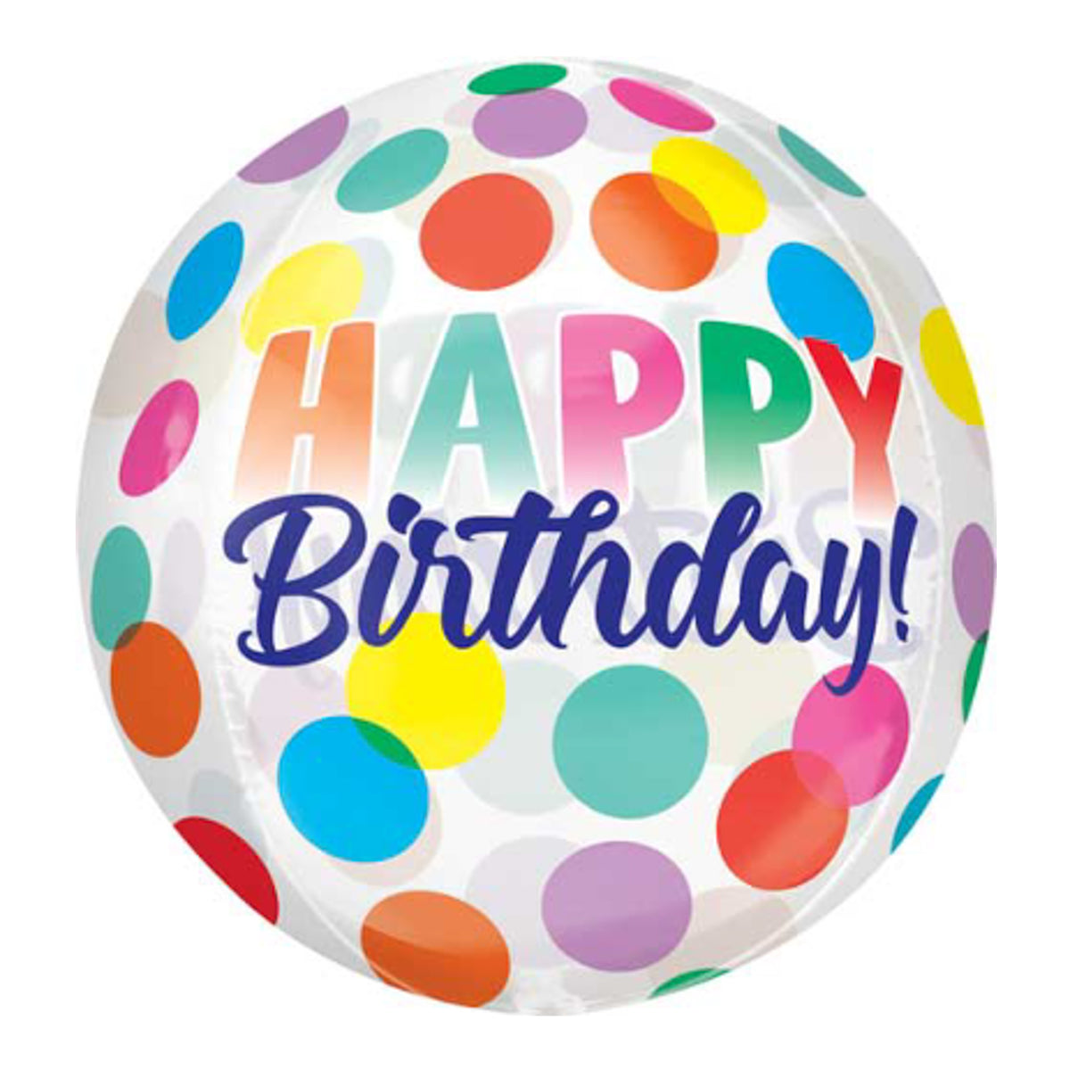Happy Birthday Confetti Orbz – Script (16")