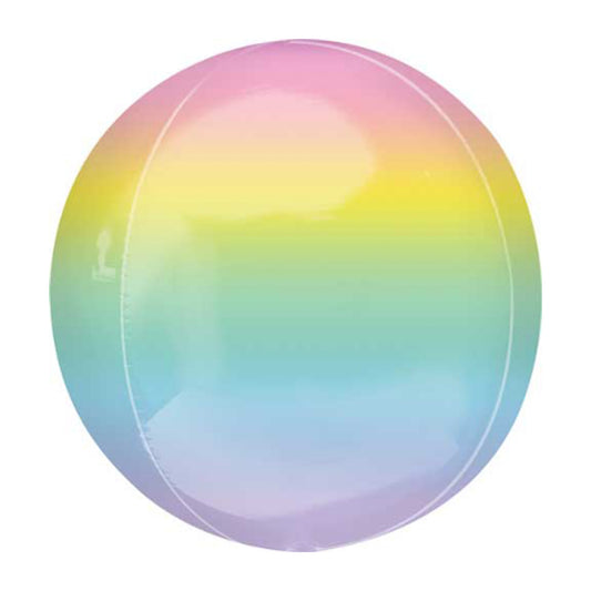 Pastel Rainbow Ombre Orb (16")