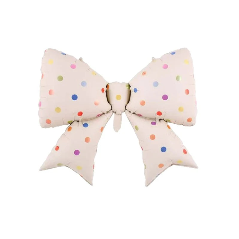 Colorful Polka Dot Bow Balloon 39"