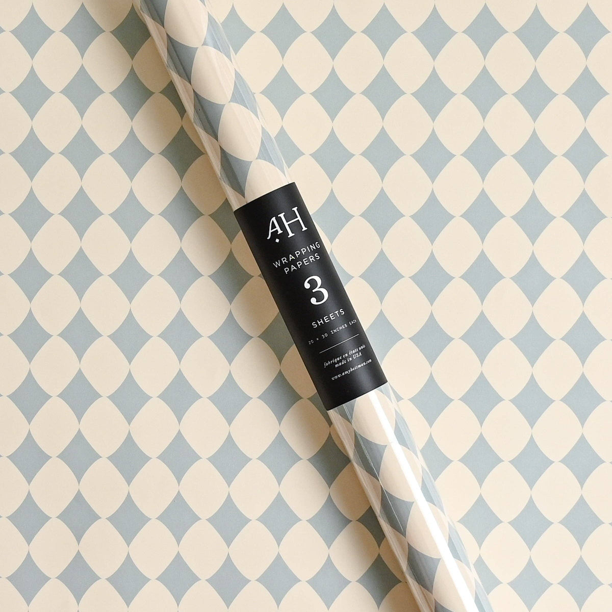 Blue Diamond Wrapping Paper