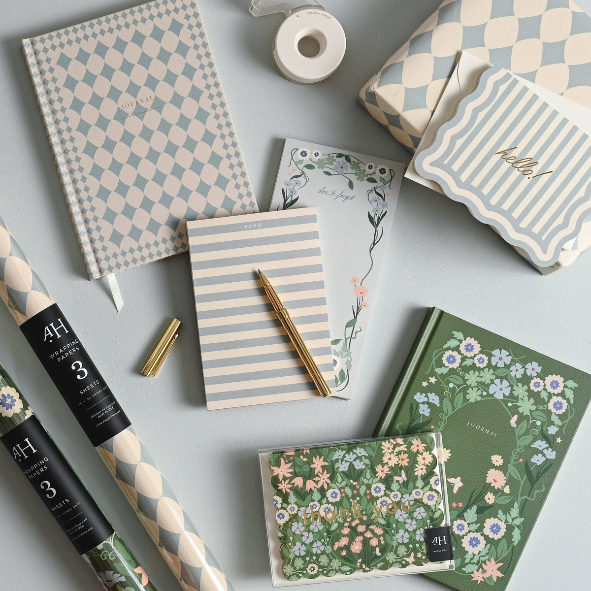 Blue Diamond Wrapping Paper