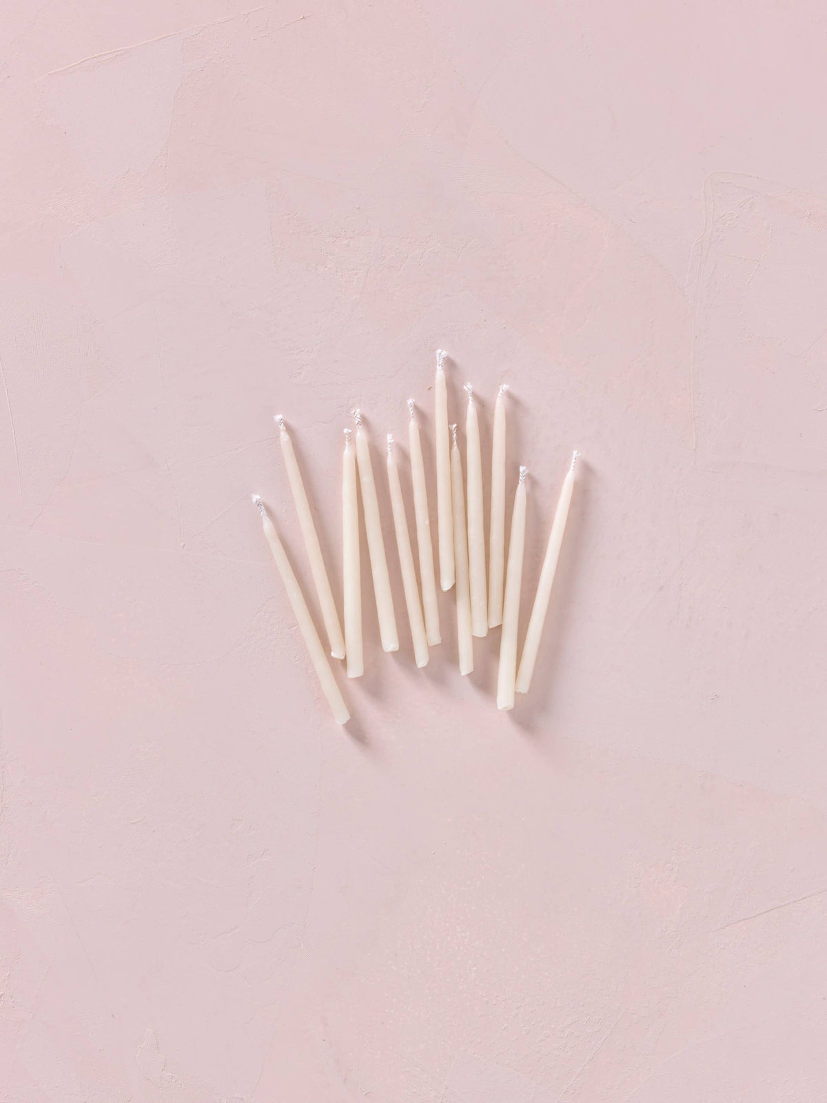 Hand-dipped Beeswax Birthday Candles | Ivory: Ivory