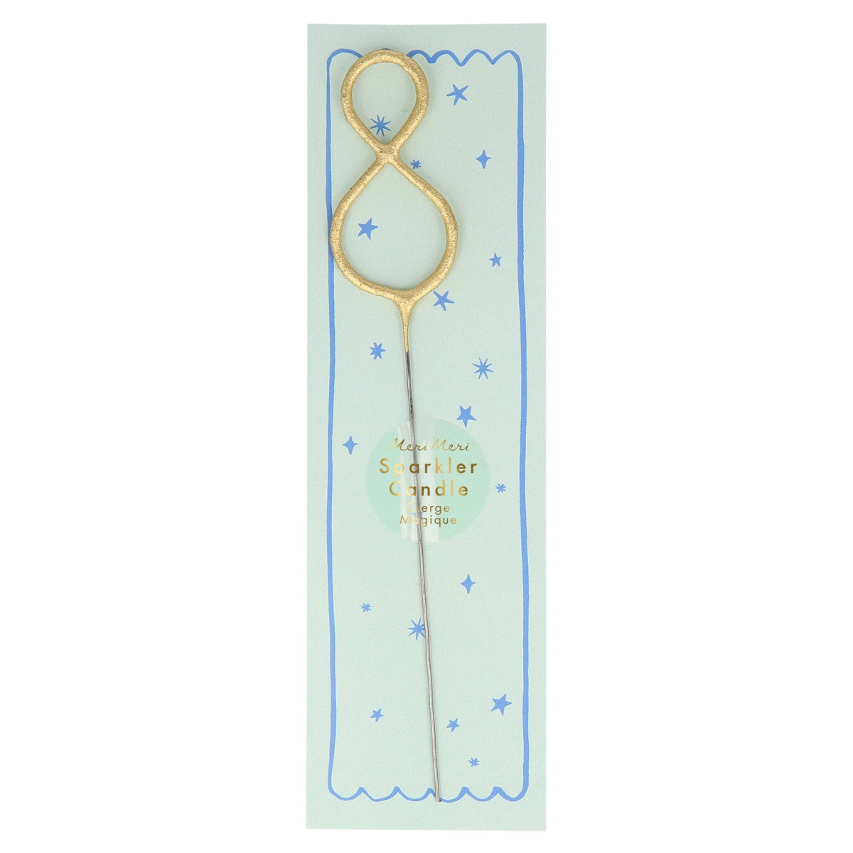 Gold Sparkler Numbers 0 to 9 Candles: 7