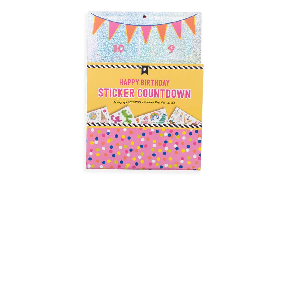 Happy Birthday Sticker Countdown