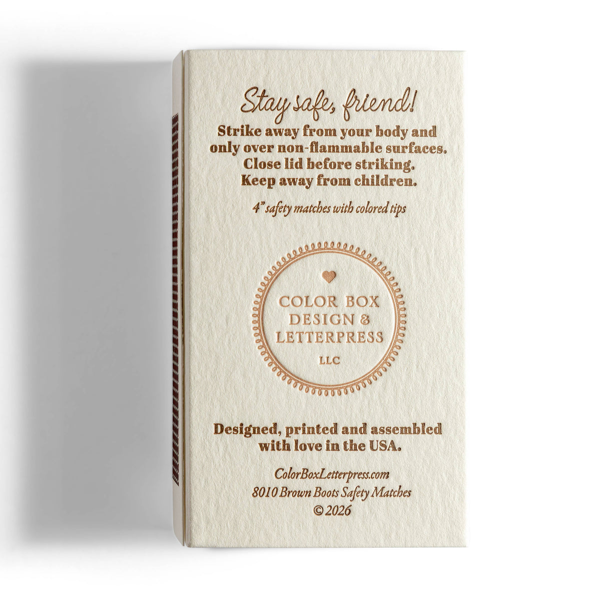 Brown Cowboy Boots | Fun & Fancy Safety Matches