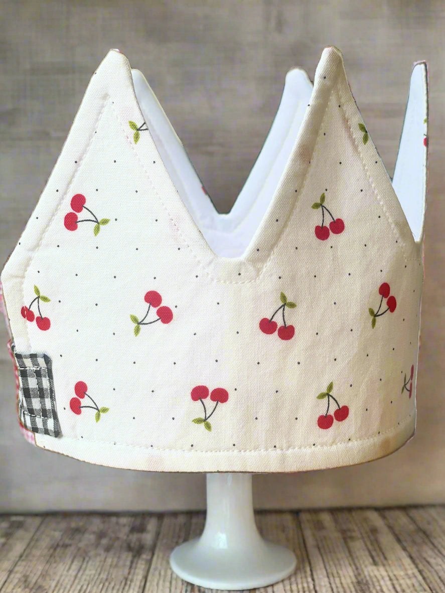 Cotton Cherry Birthday Crown