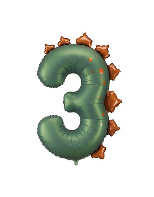 Dinosaur Number 3 Balloon - 41"