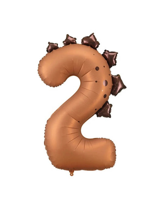 Dinosaur Number 2 Balloon - 41"