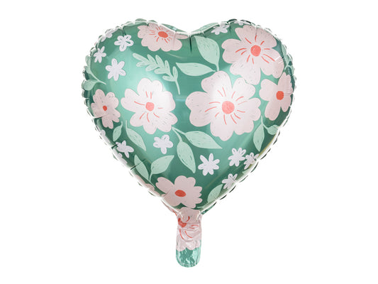 Heart with Flowers Balloon (17.7")