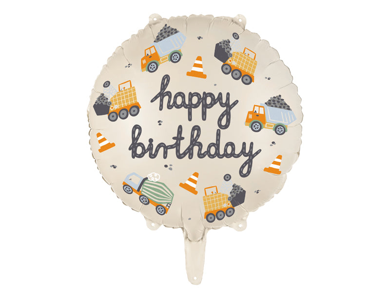 Construction Vehicles Balloon (17.7")