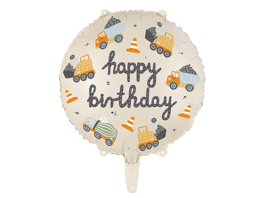 Construction Vehicles Balloon (17.7")