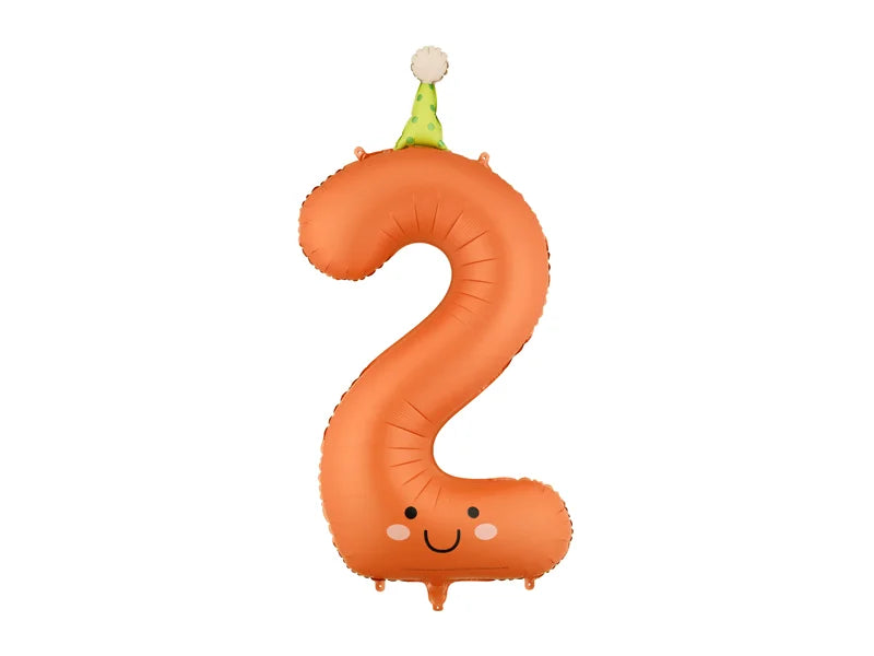 Rainbow Number Balloon 34"
