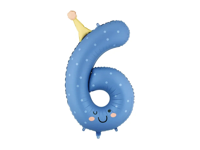 Rainbow Number Balloon 34"