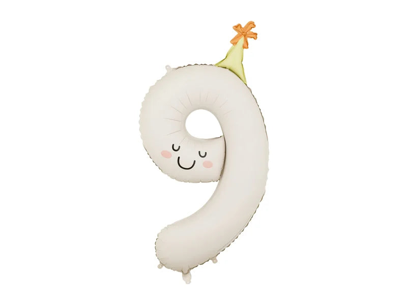 Rainbow Number Balloon 34"