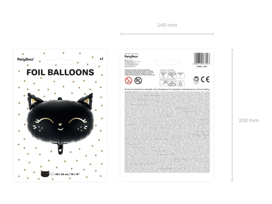 Black Cat Matte Balloon 19"