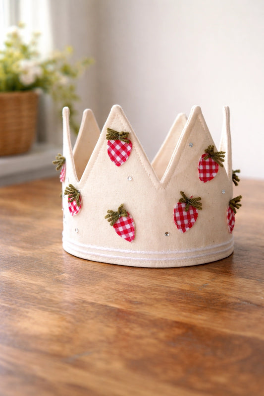 Handmade Strawberry Crown