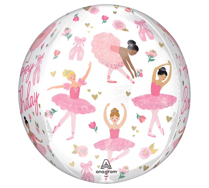 Ballerina Girl Birthday Balloon