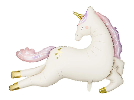 Leaping Unicorn Foil Balloon 38"