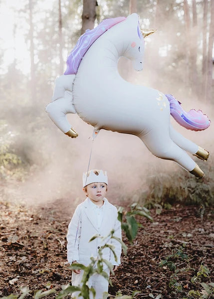 Leaping Unicorn Foil Balloon 38"