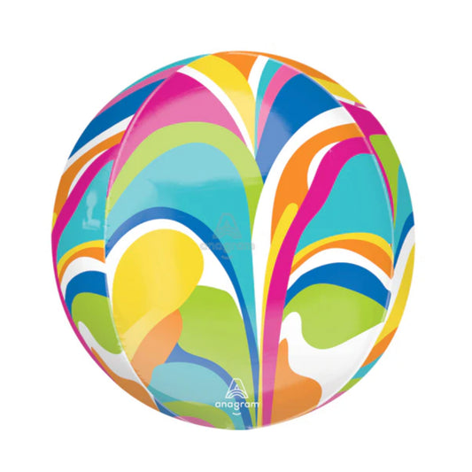 Rainbow Swirl Orb (16")