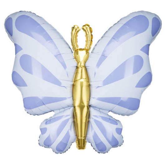 Butterfly Balloon, blue 27"